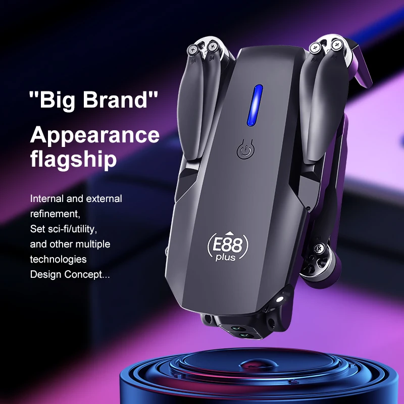 New E88 Plus Quadcopter Drone: - Drone Racing Camera reseña y precio