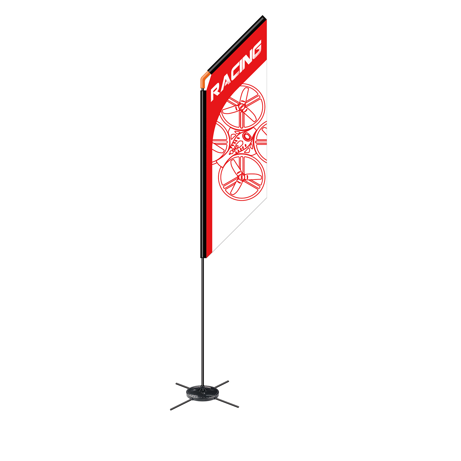 560mm FPV Racer Flag Drone Qua - Drone Racing Flag reseña y precio