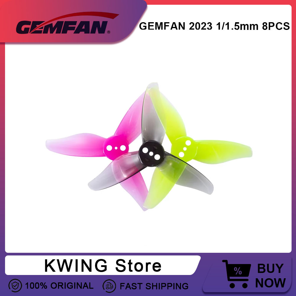 8PCS Gemfan Hurricane 2023 2X2 - Drone Racing Gate reseña y precio