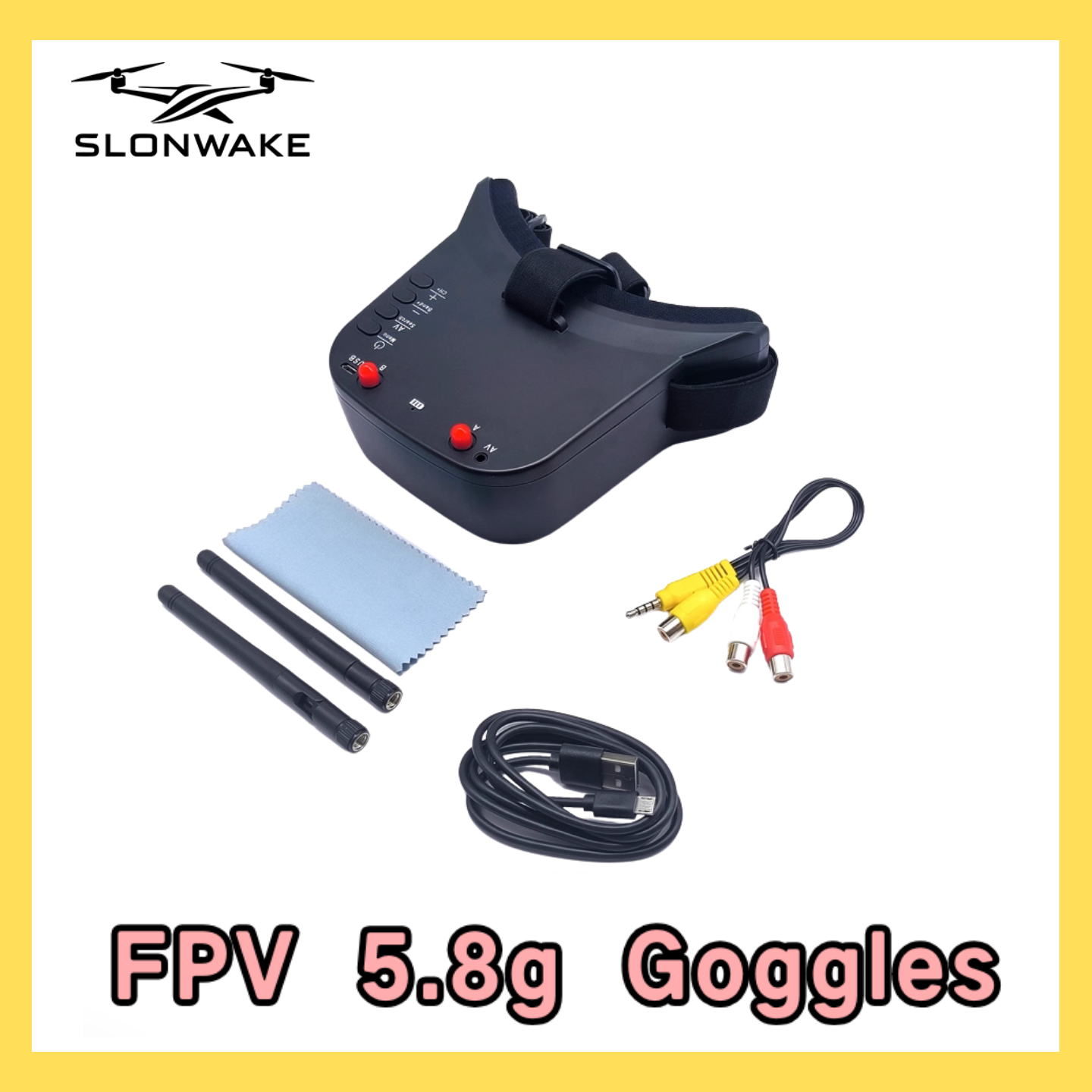 SLONWAKE 5.8G 48CH FPV 400mw V - Drone Racing Receiver reseña y precio