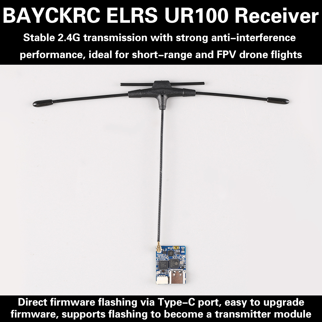 BAYCKRC UR100 ExpressLRS Dual  - Drone Racing Receiver reseña y precio